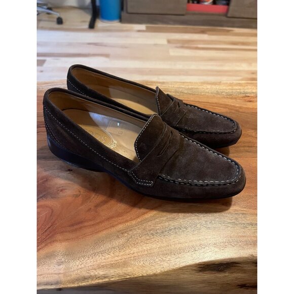 Tods Men’s Brown Leather Loafers‎ - NWOT - Size 8.5 - Picture 1 of 6